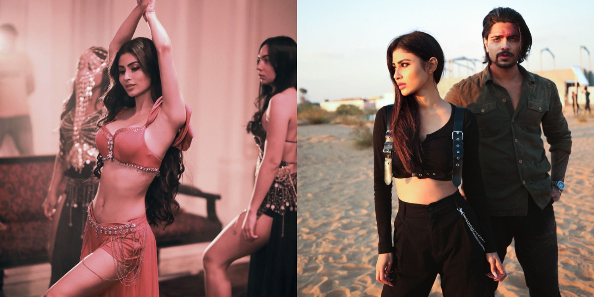 Mouni Roy looks gorgeous as ever as she dons custom-made outfits for her latest single Fakeeran